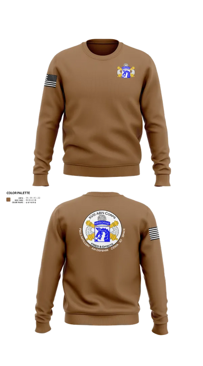 XVIII Airborne Corps G34 FIRES 87629681 Crew Neck Sweatshirt - 22