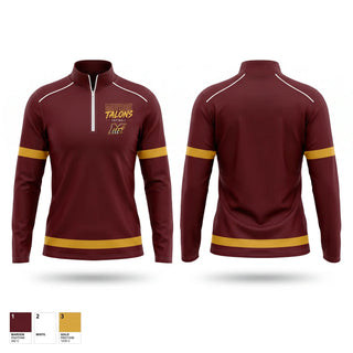 Quarter Zip Jacket, Monroe Talons, Softball, Teamtime, Team time, sublimation, custom sports apparel, team uniforms, spirit wear, spiritwear, sports uniforms, custom shirts, team store, custom team store, fundraiser sports, apparel fundraiser