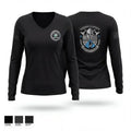 Currituck county 4491325 Women's Long Sleeve V-neck Shirt - 1