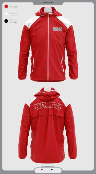 Windbreaker, North Attleborough High School Cheer, Cheer, Teamtime, Team time, sublimation, custom sports apparel, team uniforms, spirit wear, spiritwear, sports uniforms, custom shirts, team store, custom team store, fundraiser sports, apparel fundraiser