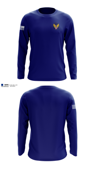 Long Sleeve Performance Shirt, GA-956, Air Force, Teamtime, Team time, sublimation, custom sports apparel, team uniforms, spirit wear, spiritwear, sports uniforms, custom shirts, team store, custom team store, fundraiser sports, apparel fundraiser