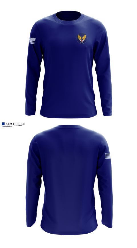 Long Sleeve Performance Shirt, GA-956, Air Force, Teamtime, Team time, sublimation, custom sports apparel, team uniforms, spirit wear, spiritwear, sports uniforms, custom shirts, team store, custom team store, fundraiser sports, apparel fundraiser