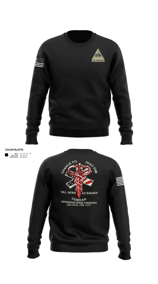 Crew Neck Sweatshirt, Cobras, Army, Teamtime, Team time, sublimation, custom sports apparel, team uniforms, spirit wear, spiritwear, sports uniforms, custom shirts, team store, custom team store, fundraiser sports, apparel fundraiser