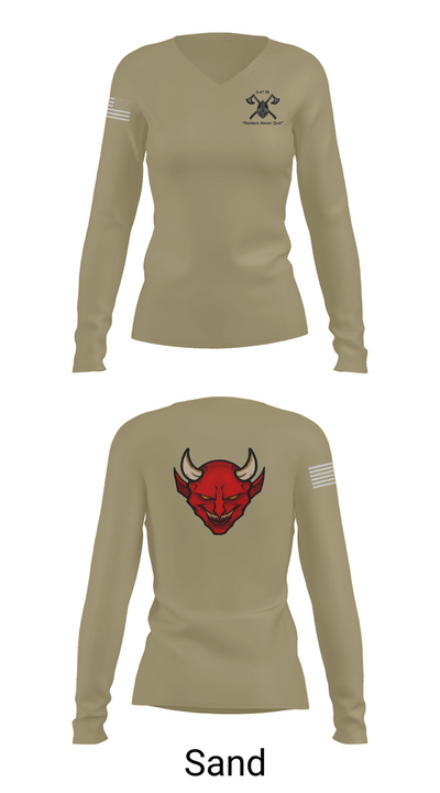 D Co 3-47 75831418 Women's Long Sleeve V-neck Shirt - 97