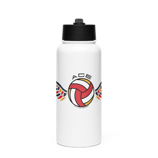 ACE Volleyball Club 23425419 Stainless Steel Water Bottle with a Straw Lid