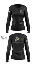 North Carolina Police Dog Association  Women's Long Sleeve V-neck Shirt - 101