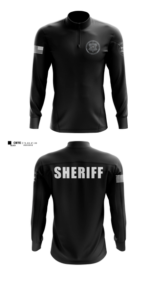Quarter Zip Jacket, Jefferson County Sheriff's Office, Police, Teamtime, Team time, sublimation, custom sports apparel, team uniforms, spirit wear, spiritwear, sports uniforms, custom shirts, team store, custom team store, fundraiser sports, apparel fundraiser