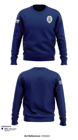 Crew Neck Sweatshirt, Town of Evans Police, Police, Teamtime, Team time, sublimation, custom sports apparel, team uniforms, spirit wear, spiritwear, sports uniforms, custom shirts, team store, custom team store, fundraiser sports, apparel fundraiser