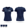 Amber Fire Department Women's Short Sleeve V-neck Shirt - 1