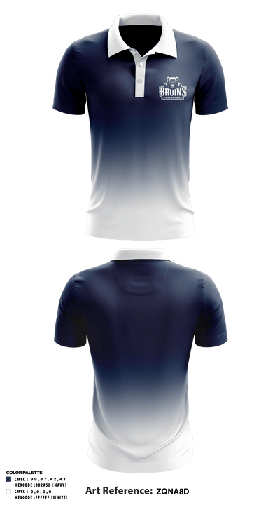 Brighton High School 	Tennis 96269099 Short Sleeve Performance Polo - 1