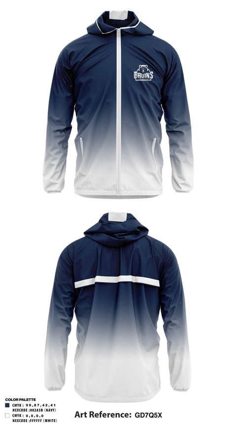 Brighton High School 	Tennis 96269099 Windbreaker - 1