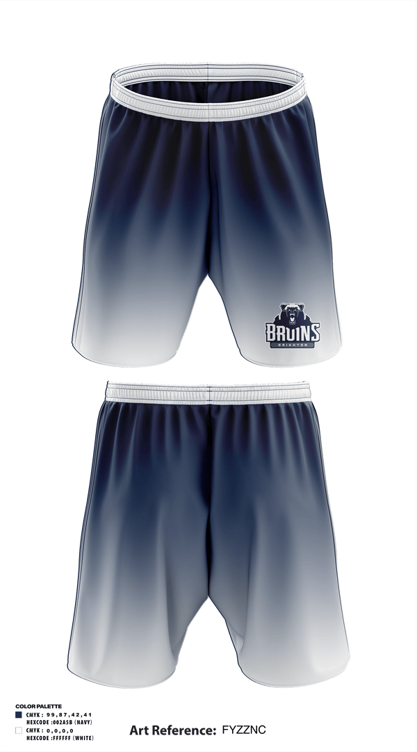 Brighton High School 	Tennis 96269099 Athletic Shorts With Pockets - 1