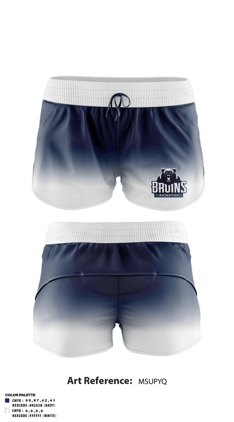 Brighton High School 	Tennis 96269099 Track Shorts - 1
