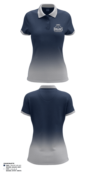 Brighton High School 	Tennis 96269099 Women's Short Sleeve Performance Polo  - 1