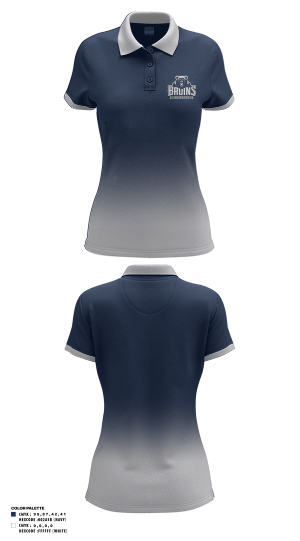 Brighton High School 	Tennis 96269099 Women's Short Sleeve Performance Polo  - 1