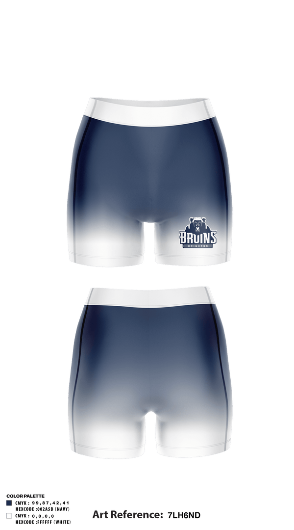 Brighton High School 	Tennis 96269099 Women's Compression Shorts - 1