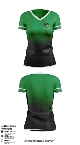 Atholton High School 	Tennis 66294544 Women's Short Sleeve V-neck Shirt - 1