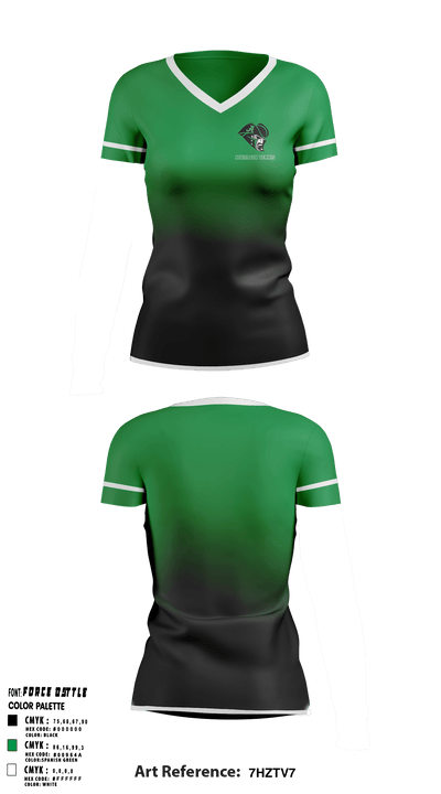 Atholton High School 	Tennis 66294544 Women's Short Sleeve V-neck Shirt - 1