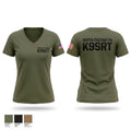 North Chicago PD K9/SRT Women's Short Sleeve V-neck Shirt - 1