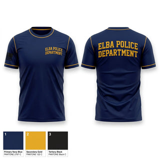 Short Sleeve Performance Shirt, Elba Police Department, Police, Teamtime, Team time, sublimation, custom sports apparel, team uniforms, spirit wear, spiritwear, sports uniforms, custom shirts, team store, custom team store, fundraiser sports, apparel fundraiser