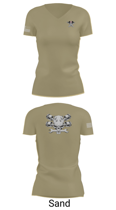 Fox 1-320th F-CO FAR 4533489 Women's Short Sleeve V-neck Shirt - 88