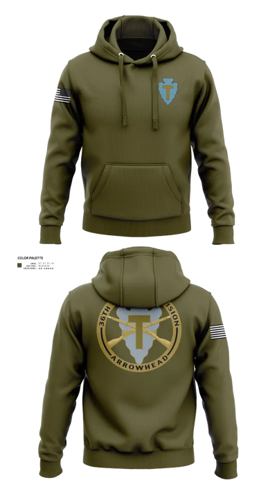 36th Infantry Division A Co 1-141 23724851 Hoodie - 21