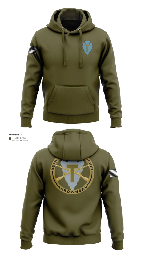 Hoodie, 36th Infantry Division A Co 1-141, , Teamtime, Team time, sublimation, custom sports apparel, team uniforms, spirit wear, spiritwear, sports uniforms, custom shirts, team store, custom team store, fundraiser sports, apparel fundraiser