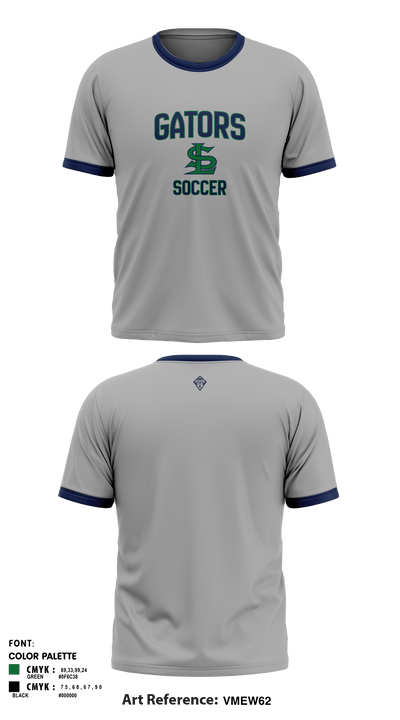STANDLEY LAKE HS GIRLS SOCCER 23167606 Old School Cotton Feel Tee Shirt-1