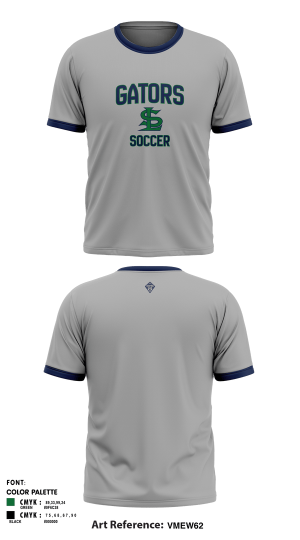 STANDLEY LAKE HS GIRLS SOCCER 23167606 Old School Cotton Feel Tee Shirt-1