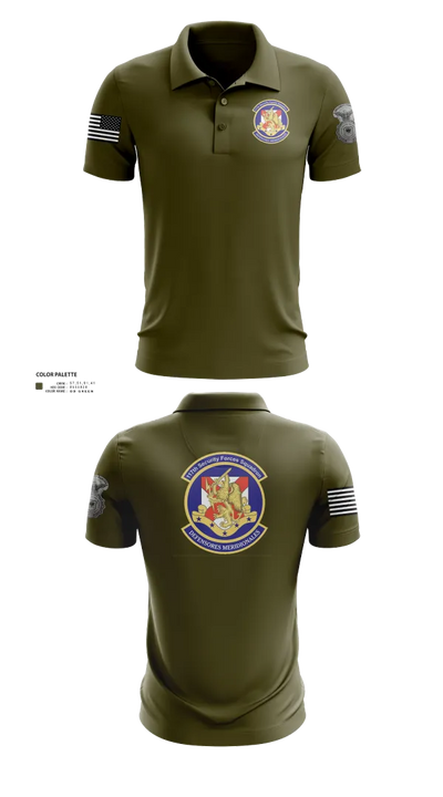 117th Security Forces Squadron 87004274 Short Sleeve Performance Polo - 21