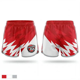 Womens Shorts, Amherst Lightning, Women's Soccer, Teamtime, Team time, sublimation, custom sports apparel, team uniforms, spirit wear, spiritwear, sports uniforms, custom shirts, team store, custom team store, fundraiser sports, apparel fundraiser