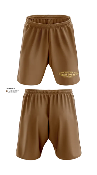 Athletic Shorts With Pockets, Engineer WOBC Class 26-001, Army, Teamtime, Team time, sublimation, custom sports apparel, team uniforms, spirit wear, spiritwear, sports uniforms, custom shirts, team store, custom team store, fundraiser sports, apparel fundraiser