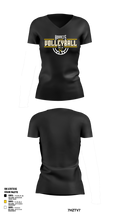 Fulton Hornets Volleyball 2109718 Women's Short Sleeve V-neck Shirt - 1