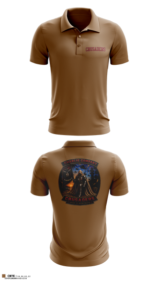 Short Sleeve Performance Polo, CRUSADERS, Army, Teamtime, Team time, sublimation, custom sports apparel, team uniforms, spirit wear, spiritwear, sports uniforms, custom shirts, team store, custom team store, fundraiser sports, apparel fundraiser