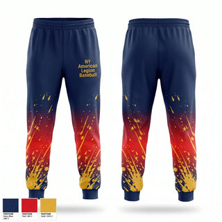 Sweatpants, NY American Legion Baseball, Baseball, Teamtime, Team time, sublimation, custom sports apparel, team uniforms, spirit wear, spiritwear, sports uniforms, custom shirts, team store, custom team store, fundraiser sports, apparel fundraiser