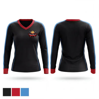 Coalition CTX 12786628 Women's Long Sleeve V-neck Shirt - 3