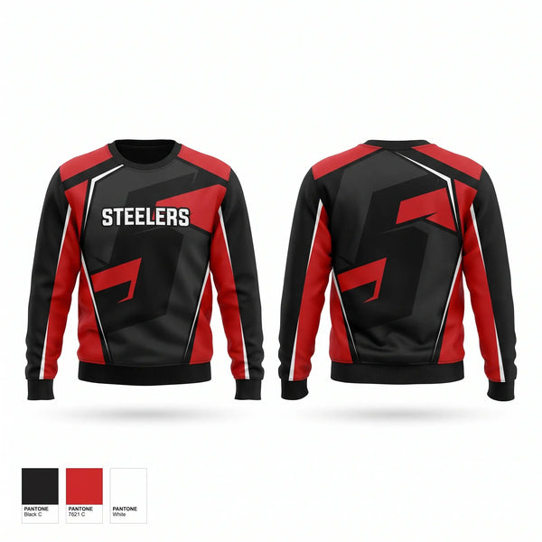 Crew Neck Sweatshirt, STEELERS, , Teamtime, Team time, sublimation, custom sports apparel, team uniforms, spirit wear, spiritwear, sports uniforms, custom shirts, team store, custom team store, fundraiser sports, apparel fundraiser