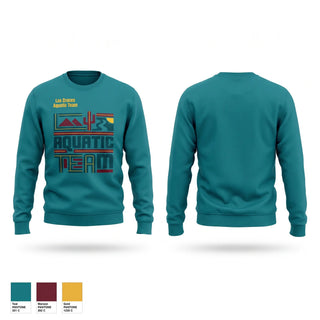 Crew Neck Sweatshirt, Las Cruces Aquatic Team, Swimming, Teamtime, Team time, sublimation, custom sports apparel, team uniforms, spirit wear, spiritwear, sports uniforms, custom shirts, team store, custom team store, fundraiser sports, apparel fundraiser