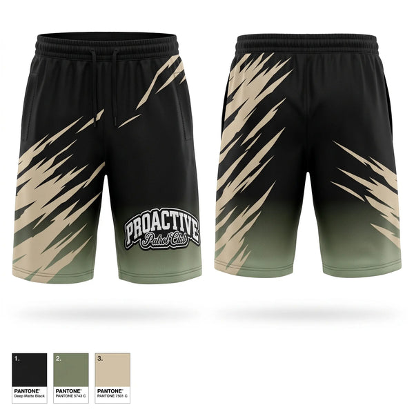 Athletic Shorts With Pockets, Proactive Patrol Club, Police, Teamtime, Team time, sublimation, custom sports apparel, team uniforms, spirit wear, spiritwear, sports uniforms, custom shirts, team store, custom team store, fundraiser sports, apparel fundraiser