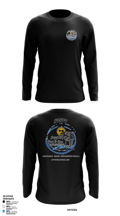 Jayy’s pool and spa 55938690 Long Sleeve Performance Shirt - 1