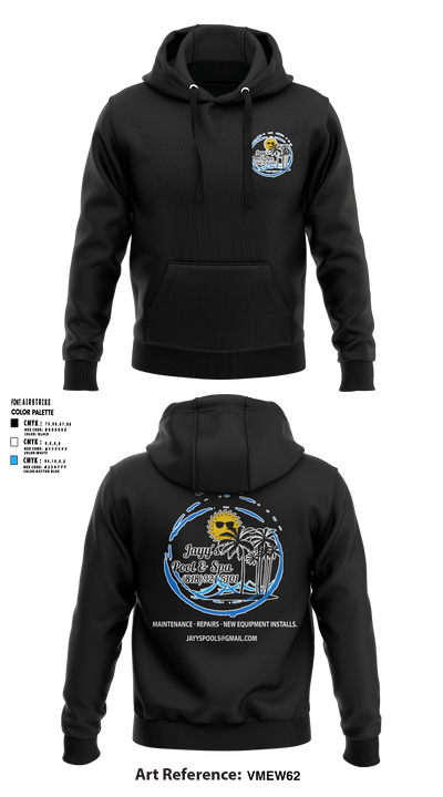 Jayy’s pool and spa 55938690 Hoodie - 1