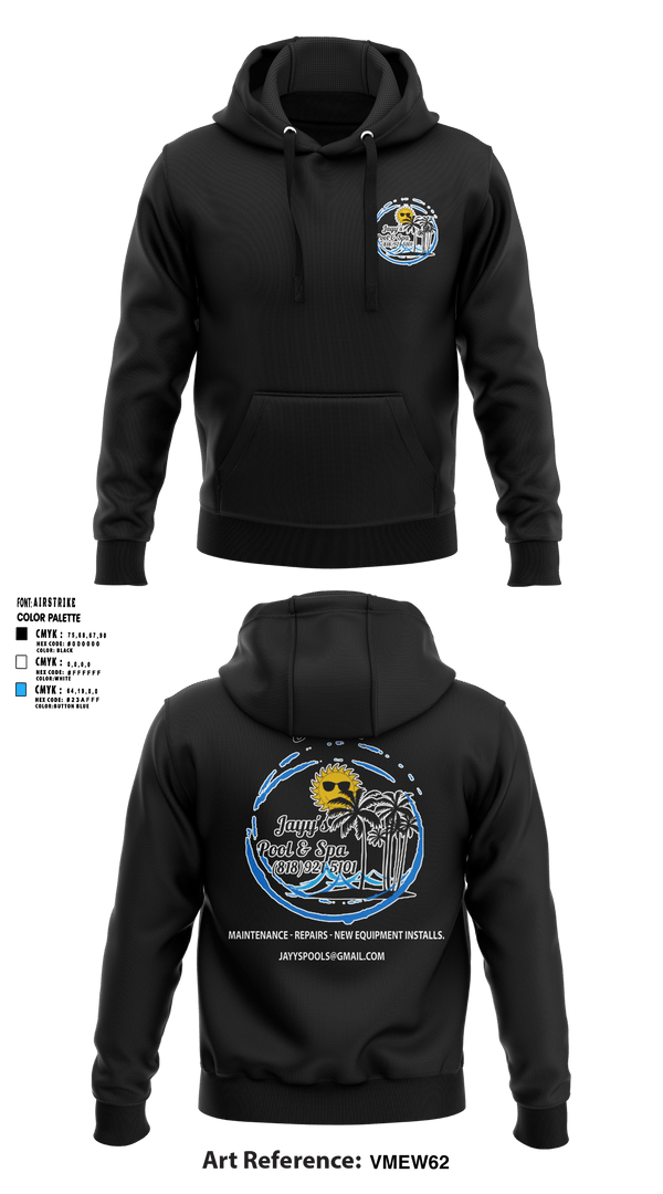 Jayy’s pool and spa 55938690 Hoodie - 1