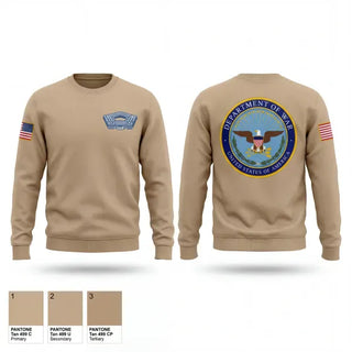 Crew Neck Sweatshirt, Department of War, Army, Teamtime, Team time, sublimation, custom sports apparel, team uniforms, spirit wear, spiritwear, sports uniforms, custom shirts, team store, custom team store, fundraiser sports, apparel fundraiser