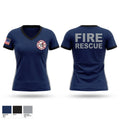 Canisteo Fire Department Women's Short Sleeve V-neck Shirt - 1