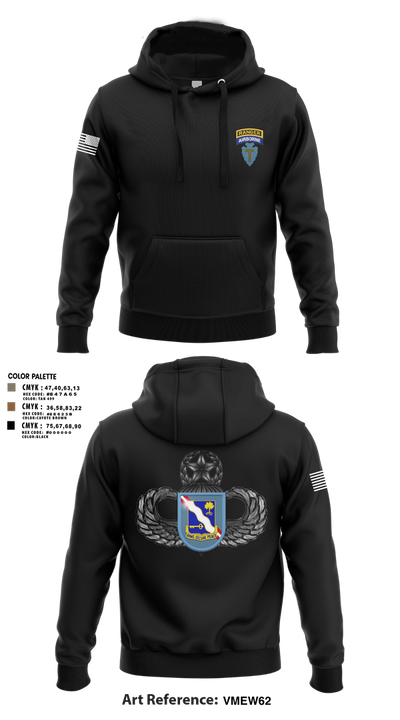 1-143rd airborne infantry regiment 54529572 Hoodie - 103