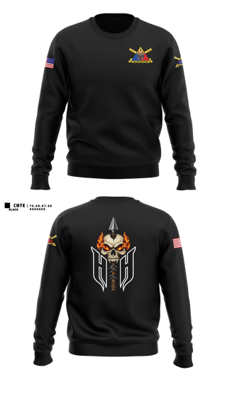 Crew Neck Sweatshirt, 1AD DIVARTY HHB, Army, Teamtime, Team time, sublimation, custom sports apparel, team uniforms, spirit wear, spiritwear, sports uniforms, custom shirts, team store, custom team store, fundraiser sports, apparel fundraiser