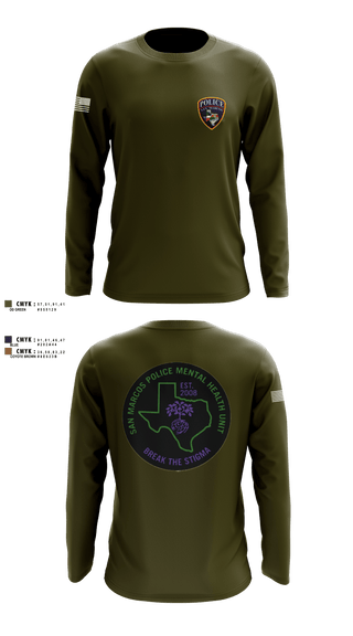 SMPD Mental Health Unit 50608252 Long Sleeve Performance Shirt -2