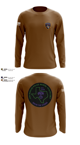 SMPD Mental Health Unit 50608252 Long Sleeve Performance Shirt -3