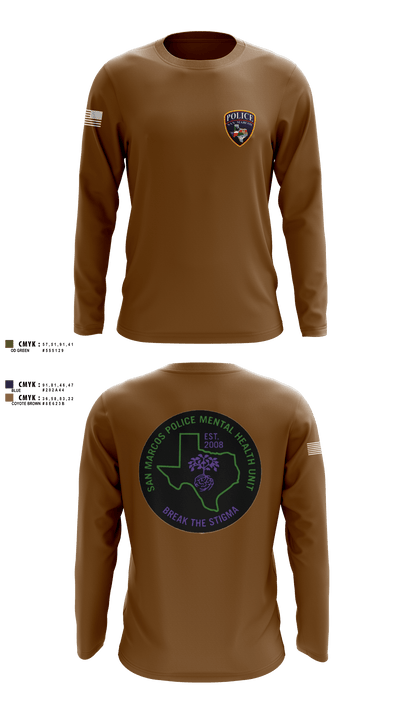 SMPD Mental Health Unit 50608252 Long Sleeve Performance Shirt -3