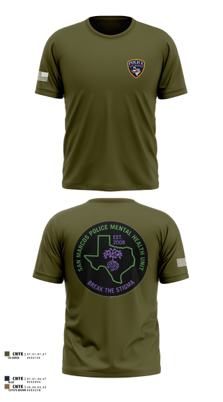 SMPD Mental Health Unit 50608252 Short Sleeve Performance Shirt - 2